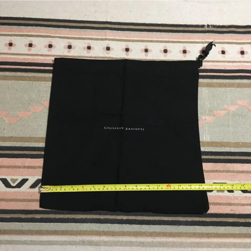 Giuseppe Zanotti black drawstring dustbag new